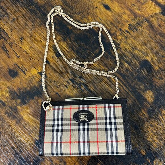 Burberry Nova Check Plaid Vintage Wallet - Picture 1 of 10